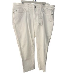 Judy Blue Crisp White Midrise Denim Capri Pants Size 11/30